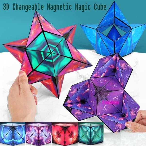 Variety Rubik's Cube Magnetic Puzzle Early Education Leksaker lila