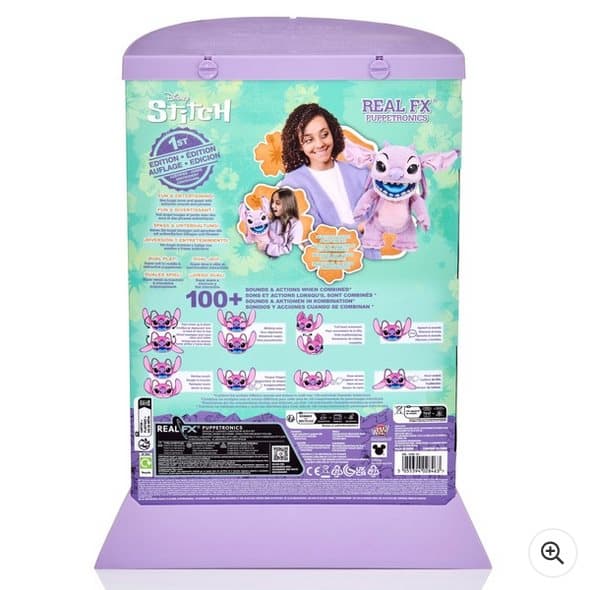 Disney Stitch Angel Real FX Puppet Interactive Toy