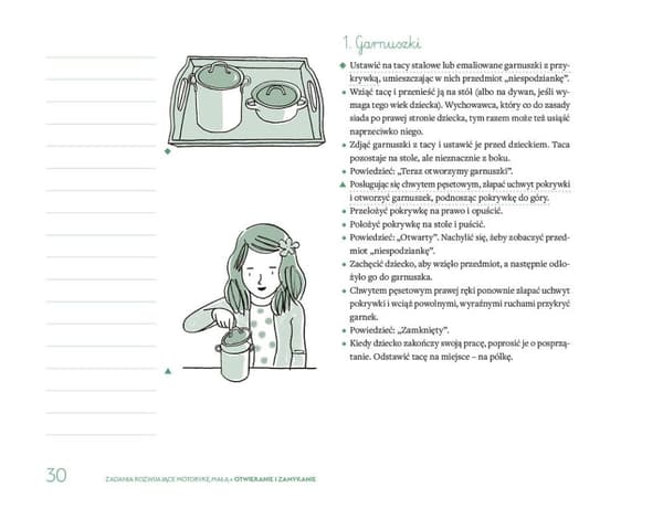 Montessori opetusalbumi opettajille - Hienomotorisia taitoja kehittäviä tehtäviä