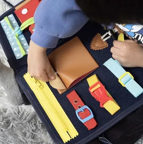 BEMI SENSORY MANIPULATION BOARD 14 ELEMENTTI LUKITTAVA LAATU