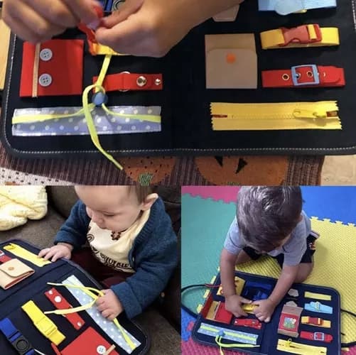 BEMI SENSORY MANIPULATION BOARD 14 ELEMENTTI LUKITTAVA LAATU