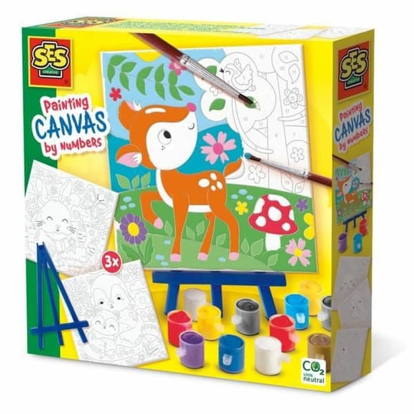 Ritningsset SES Creative Painting by number on canvas (3 Delar)