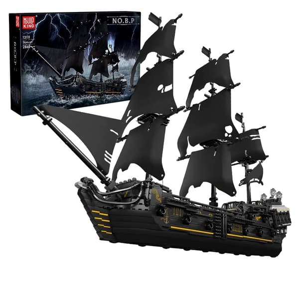 Piratskib Konstruktionssæt, 2868 Dele,13199-original kasse