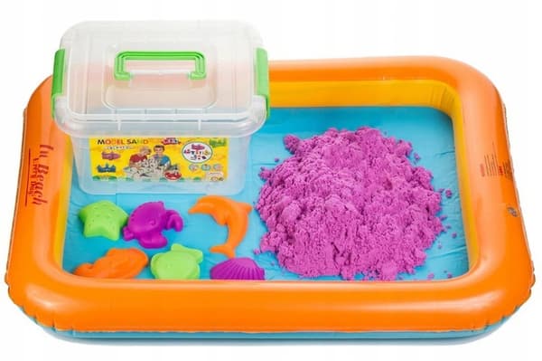 KINETISK SAND 3kg LISTER + POOLSANDLÅDA XXL