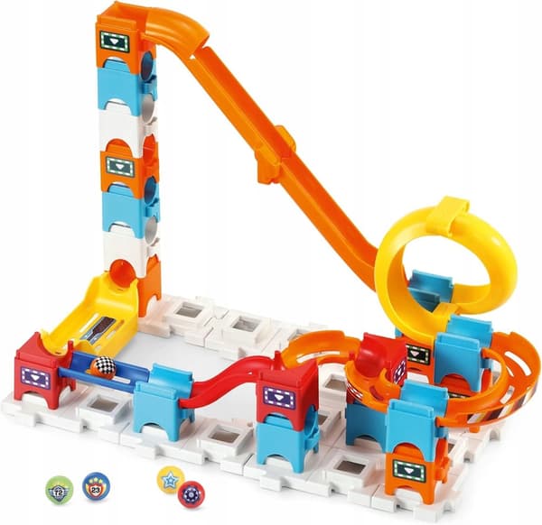 VTech Marble Rush Racing-sæt med 78 dele. marmorbane