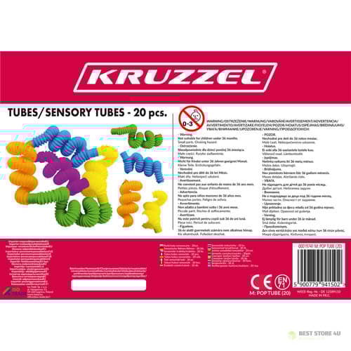 Sensoriset putket/putket - 20 kpl Kruzzel 19741