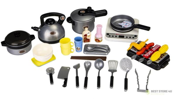 Grillmatlagningsset 40 delar. LED-ljud