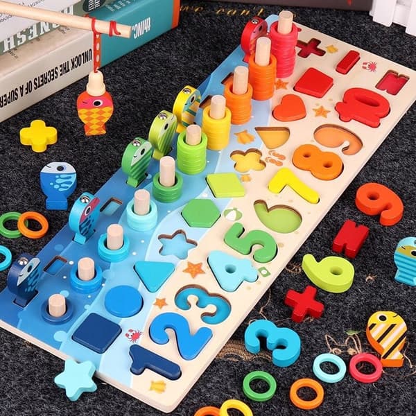 MONTESSORI-BRÄDET TRÄPUSSEL UTBILDNINGSLEKSAK FÖR BARN