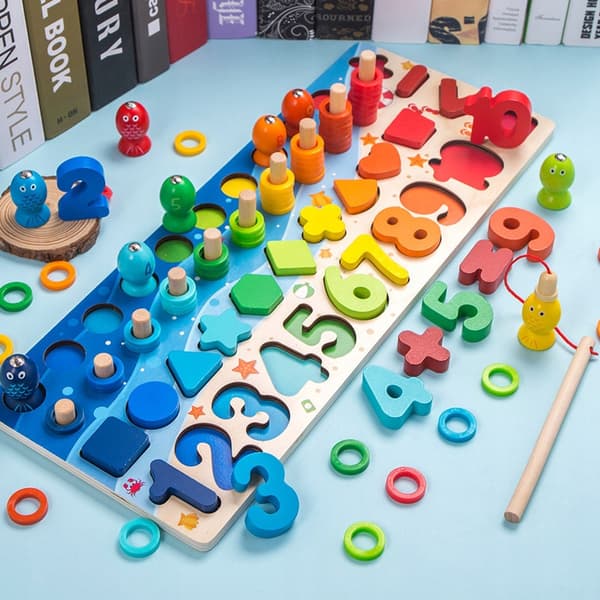 MONTESSORI-BRÄDET TRÄPUSSEL UTBILDNINGSLEKSAK FÖR BARN