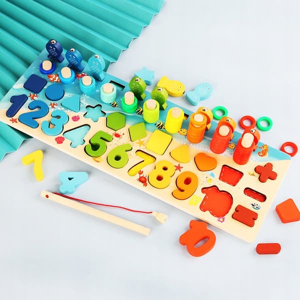MONTESSORI-BRÄDET TRÄPUSSEL UTBILDNINGSLEKSAK FÖR BARN