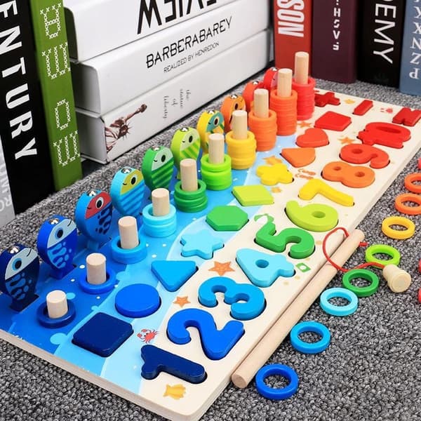 MONTESSORI-BRÄDET TRÄPUSSEL UTBILDNINGSLEKSAK FÖR BARN