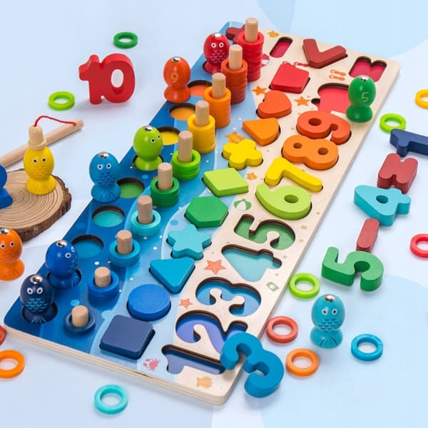 MONTESSORI-BRÄDET TRÄPUSSEL UTBILDNINGSLEKSAK FÖR BARN