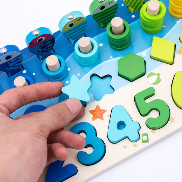 MONTESSORI-BRÄDET TRÄPUSSEL UTBILDNINGSLEKSAK FÖR BARN