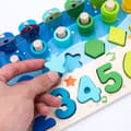 Miniatyrbild 9 av 9: MONTESSORI-BRÄDET TRÄPUSSEL UTBILDNINGSLEKSAK FÖR BARN