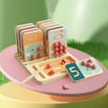 Miniatyrbild 4 av 4: Fruktträdsnummertränare - TOP BRIGHT - Träbrädor - Frukter att plocka - Skrivning