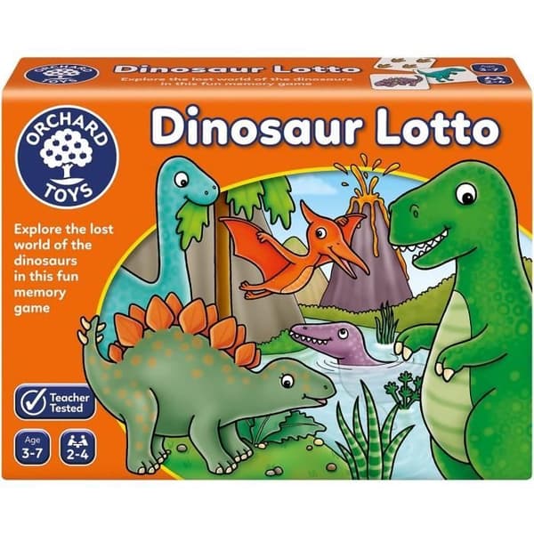 Orchard Toys Dinosaur Lotto Børnespil, Multi, One Size