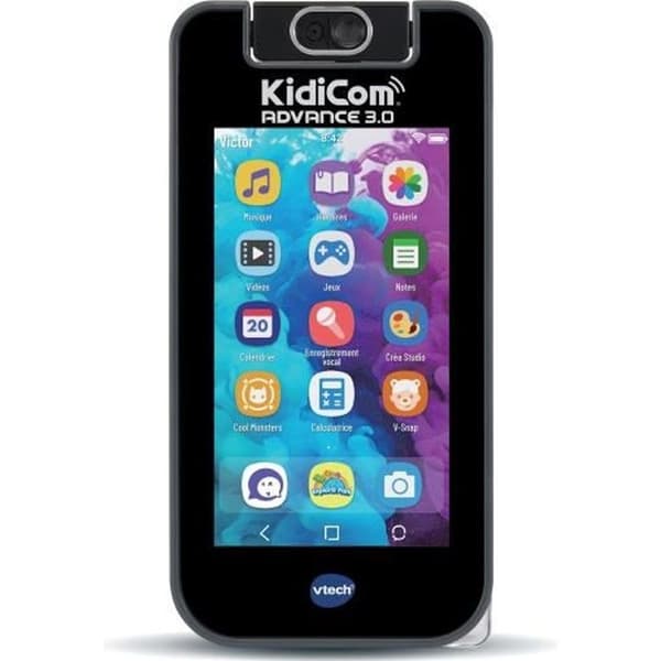 VTECH - KidiCom Advance 3.0 - Svart - Högteknologiska funktioner - 6-12 år