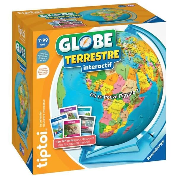 Ravensburger tiptoi interaktiv jordglob - 4005556001910 - Från 7 år