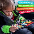 Pikkukuva 2 / 6: Montessori-puuhalauta - Aktiivisuus- ja kehityslelut lapsille - Sininen, P4 - Montessori Games Learn