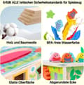 Pikkukuva 3 / 9: Lollanda 6-in-1 Montessori puinen varhaisen oppimisen lelu – aisti- ja keskittymisharjoittelua harjoittava opetuslelu – yli 3-vuotiaille lapsille