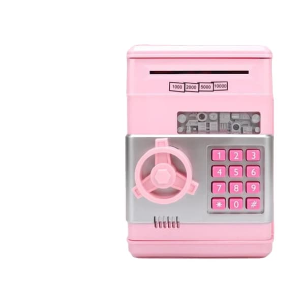 Elektronisk Spargris, Interaktiv Pengahantering, Digital Myntspårare,Rosa