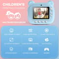 Miniatyrbild 9 av 10: OBOSOE Kids Toy DIY Instant Black/White Print Digital Camera/Video Recorder med skärm för gåvor och roligt syfte (DIY-utskriftskamera)