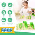Miniatyrbillede 6 af 7: OBOSOE DINORUN Montessori Trælegetøj Pædagogisk legetøj Nummerspil med opbevaringstaske Aktivitets- og udviklingslegetøj Spil 3 år Dreng Pige