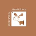 Miniatyrbillede 4 af 7: OBOSOE 16 stykker stencils med dyretema yard genanvendelige maleri stencils til scrapbog tegning sporing DIY gulv stof dekorationer
