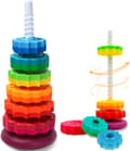 Miniatyrbillede 1 af 10: OBOSOE Spinning Stacking Legetøj, Spin Toy ABS Plast og Farve Regnbue Design, Fokus på Børn Pædagogisk og Interaktiv Læring Stack Legetøj