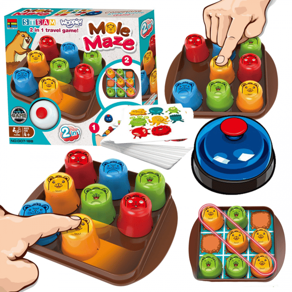 WOOPIE IQ Logic Game 2-i-1 Tre i træk