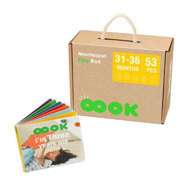 Box XXL Montessori Educational 7in1 Sensory 31-36 kuukautta Lumarko!