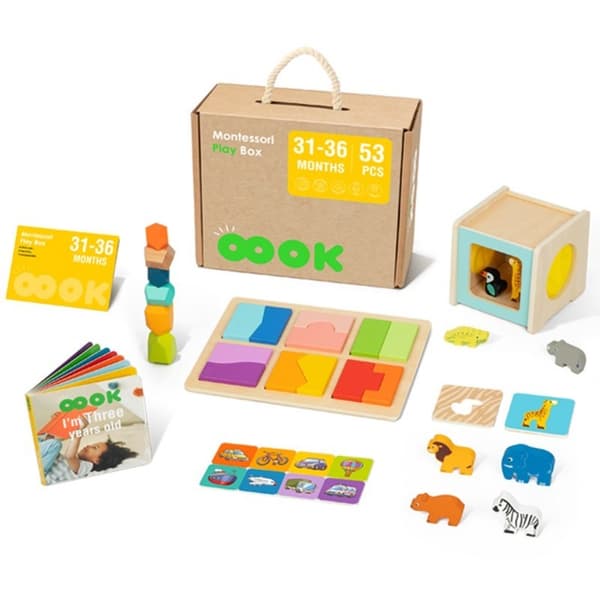 Box XXL Montessori Educational 7in1 Sensory 31-36 kuukautta Lumarko!