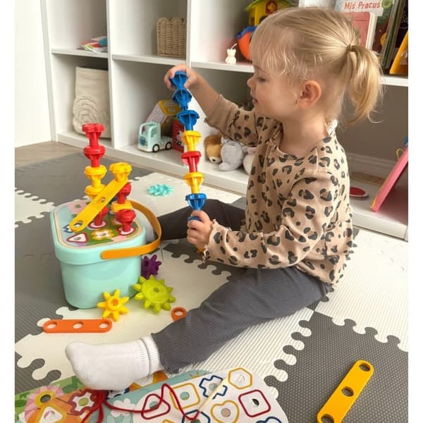 Montessori 12-i-1 Motorbygglåda Lumarko!