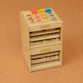 Miniatyrbild 3 av 5: Litet skåp för förvaring av praktiska pedagogiska tavlor för 3 tavlor Lumarko!
