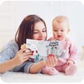 Miniatyrbillede 6 af 6: Lollanda Aktivitetslegetøj – grå-hvid stofbog til baby, læringslegetøj, sanselegetøjsbog, blød børnebog til babyer, med dyremotiver