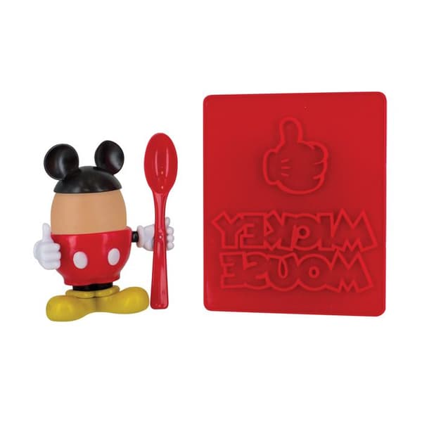 Äggkoppsset - Disney - Musse Pigg - Röd - För barn - Presentförpackning