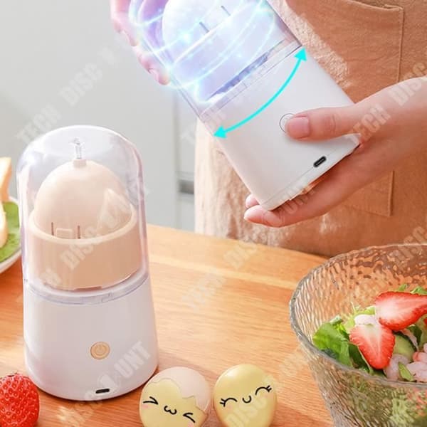TD® Elektrisk äggshaker Golden Egg Shaker Äggextraktor Hushållskokt äggutsug Äggextraktor