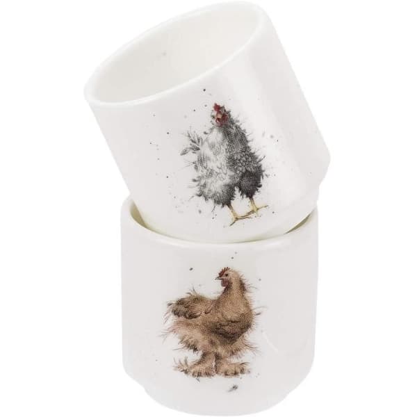 Wrendale by Royal Worcester by Royal Worcester Wrendale Hens Egg Cups, set om 2 - WN3918-XD