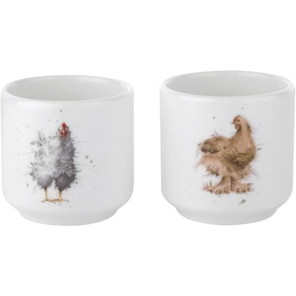 Wrendale by Royal Worcester by Royal Worcester Wrendale Hens Egg Cups, set om 2 - WN3918-XD
