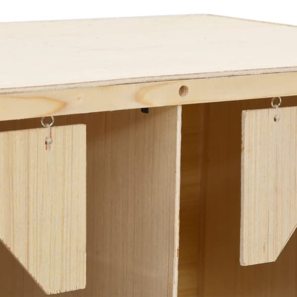 vidaXL Värprede 4 fack 106x40x45 cm massiv furu