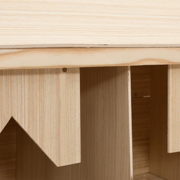 vidaXL Hekkeboks 2 rom 63x40x65 cm heltre furu