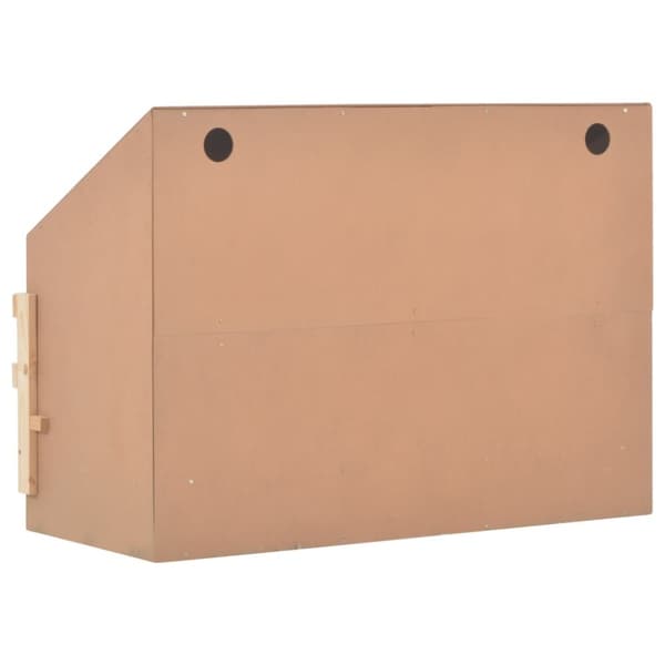 vidaXL Hekkeboks 3 rom 93x40x65 cm heltre furu