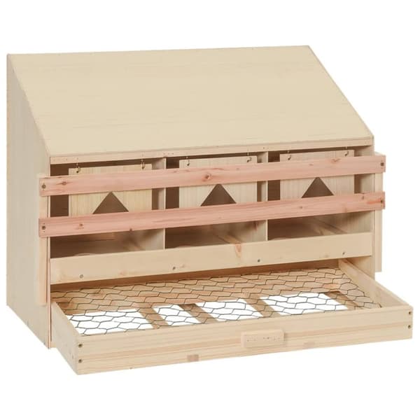 vidaXL Värprede 3 fack 72x33x54 cm massiv furu