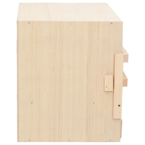 vidaXL Värprede 2 fack 63x40x45 cm massiv furu