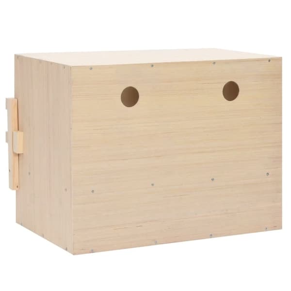vidaXL Värprede 2 fack 63x40x45 cm massiv furu