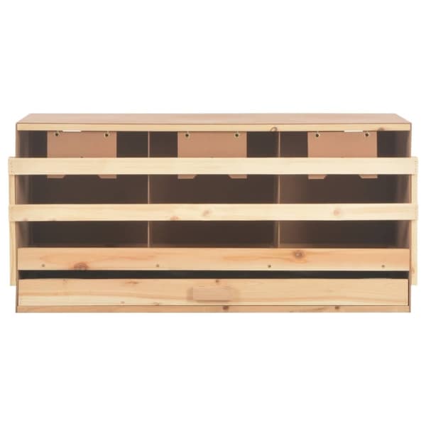 vidaXL Värprede 3 fack 96x40x45 cm massiv furu