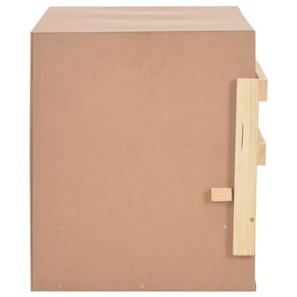 vidaXL Värprede 3 fack 96x40x45 cm massiv furu