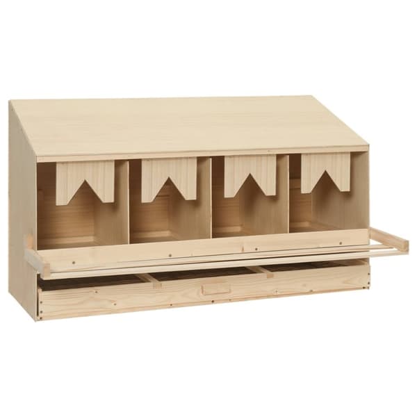 vidaXL Hekkeboks 4 rom 106x40x59 cm heltre furu