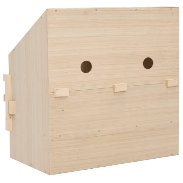 vidaXL rugekasse 2 rum 63 x 40 x 65 cm massivt fyrretræ