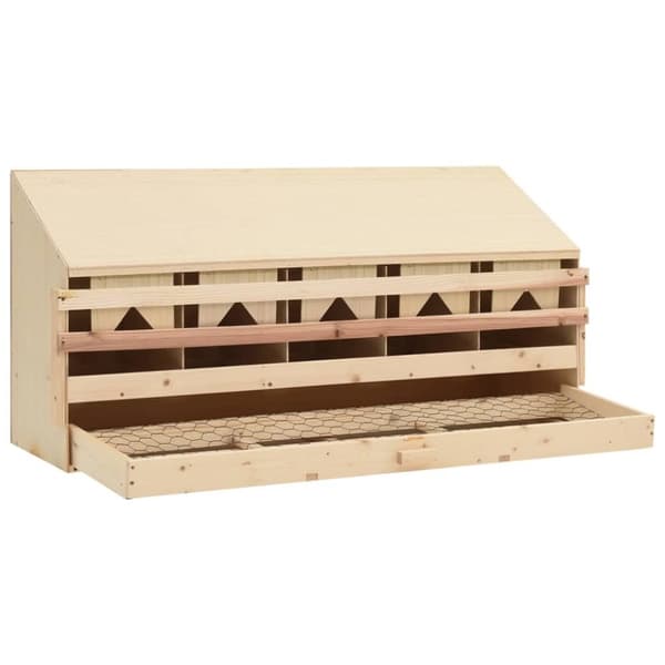vidaXL Kanan munintapesä 5 osastoa 117x33x54 cm mänty